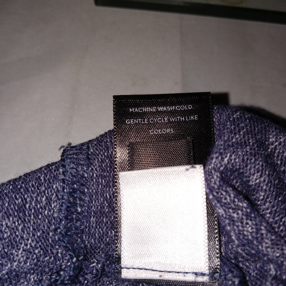 Vera Wang Navy & White Marled Soft Cozy Lounge Pants Small - Picture 9 of 10